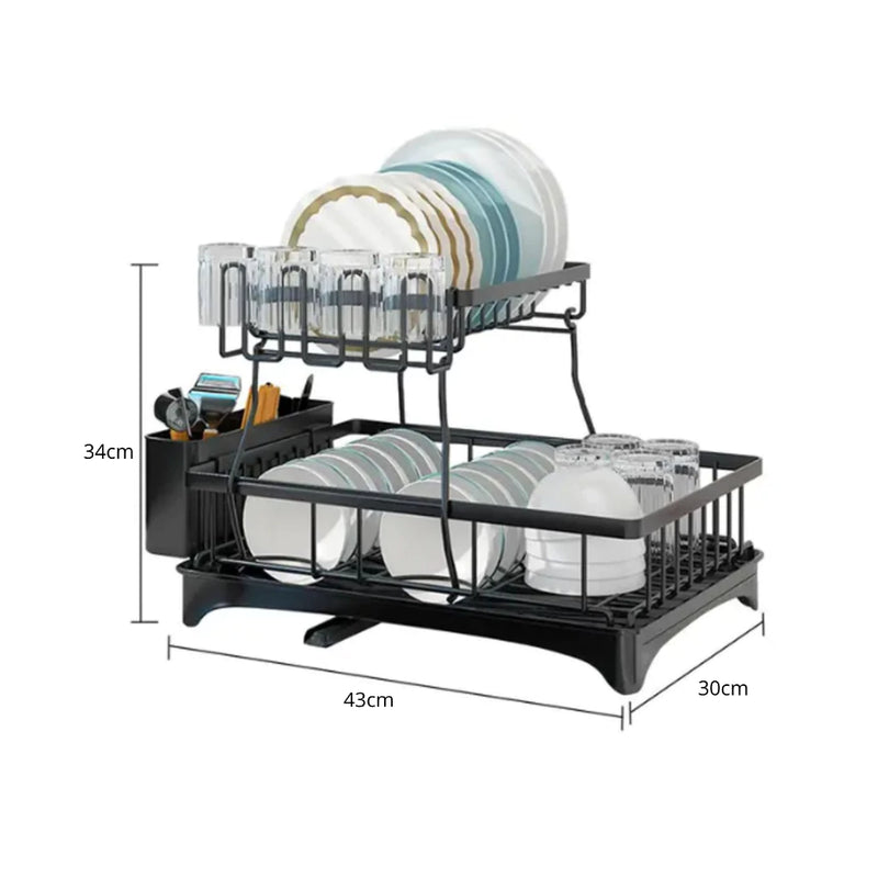 Escorredor de Louças Rack Premium Em Aço Carbono